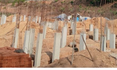 Reinforcement bars and foundation work